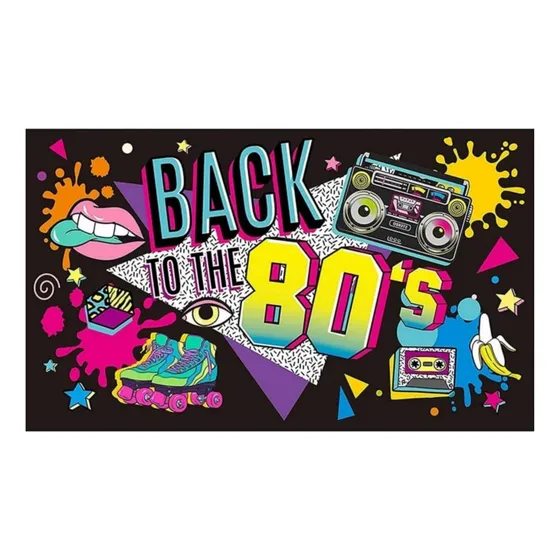Telón Fondo  Fiesta Retro Disco Volver A Los 80s  Cotillón