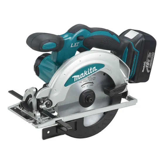 Serra circular DSS610RFE Makita turquesa 165mm
