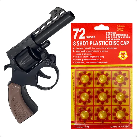 Revolver Arminha Gira Tambor Espoleta + Cartela 72 Shot