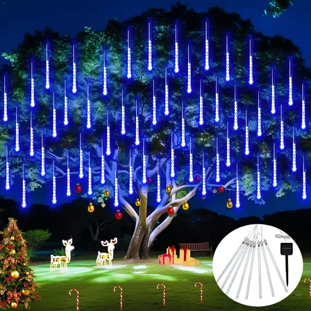 Luces Meteorito Led 5.8m Genérica Solar Ip65 Navideñas