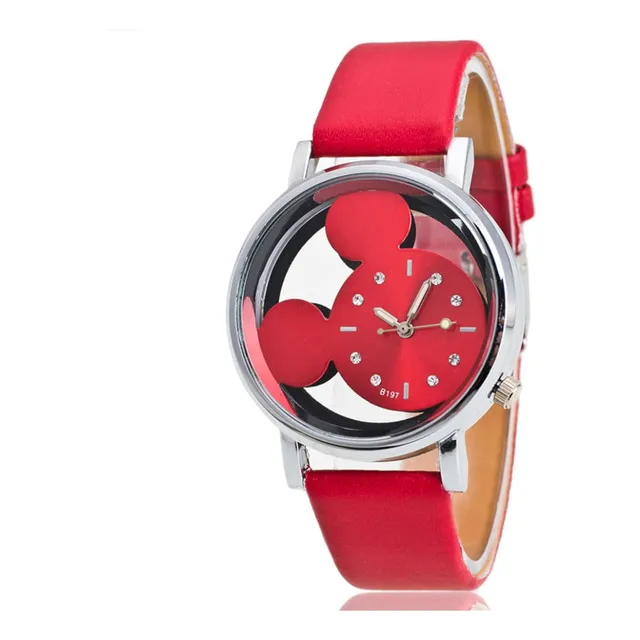 Reloj Minnie Mouse Rojo Para Niña
