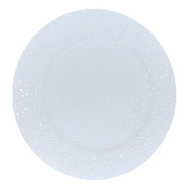 Plato De Fondo Blanco Escarchado 33 Cm