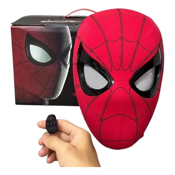 Máscara Spider - Hombre, Ojos Móviles, Parpadear