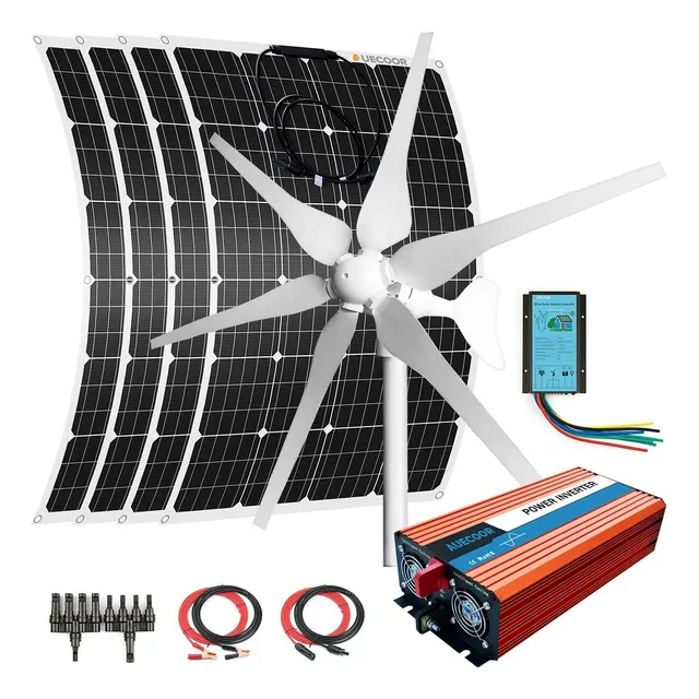 Kits Energia Solar Eolica 880 Fuera Red Para Cargar 12 5