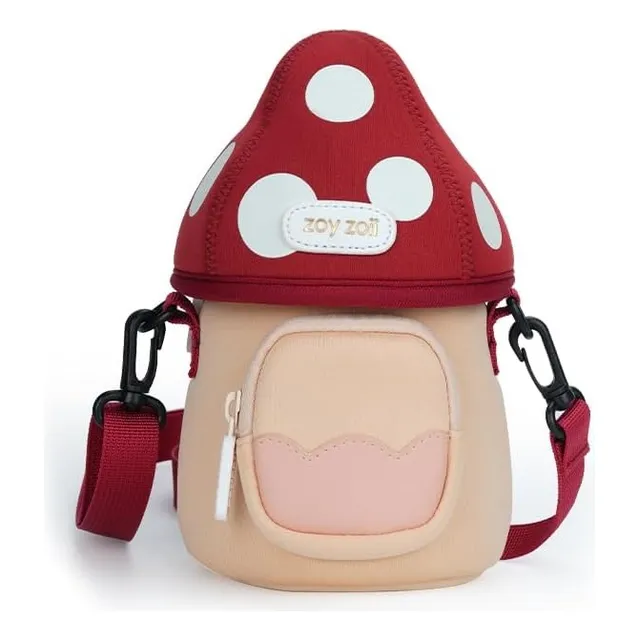 Bandolera Mushroom Zoyzoii Para Niños Niñas Amorino Rojo