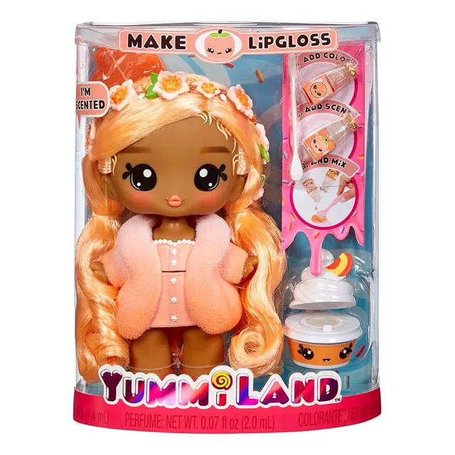 Muñeca Yummiland Con Mascota Y Brillo De Labios Pia Peach