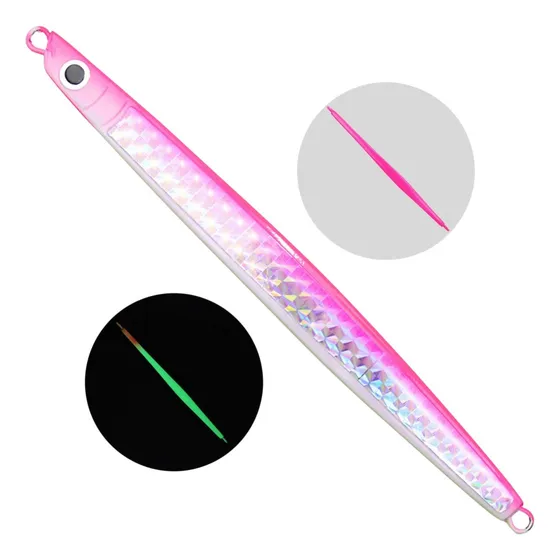 Isca Artificial Speed Jig Ns Dunn 19cm 200g Glow Cor Rosa Holografico Glow