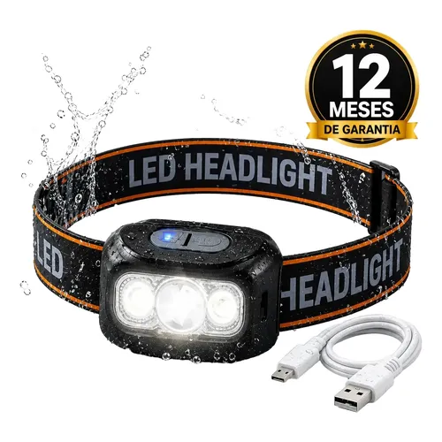 Lanterna tática Philips, lâmpada de cabeça LED de 10w 1500lm, LED