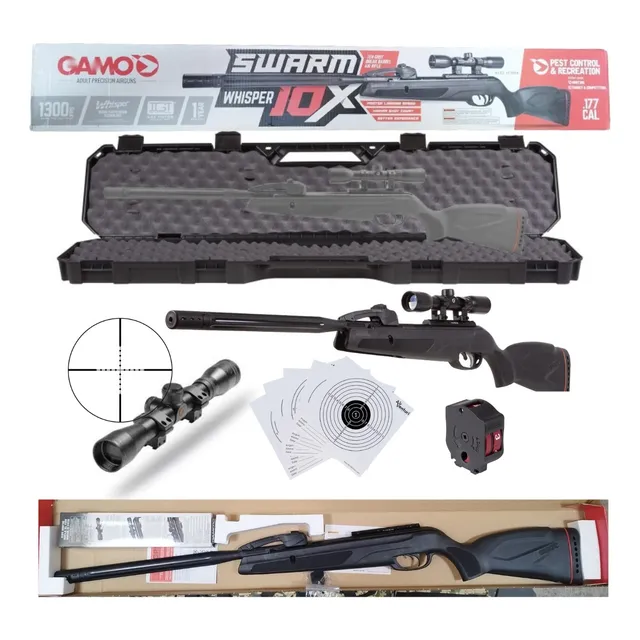 Rifle Gamo Swarm Whisper .177 Breakbarrel Estuche Xchws C