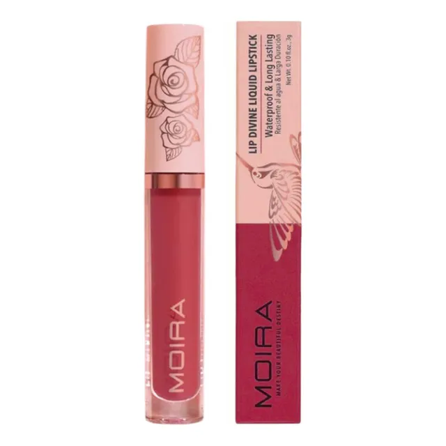 Labial Líquido Moira Cosmetics Lip Divine - Larga Duración Color Marvelous