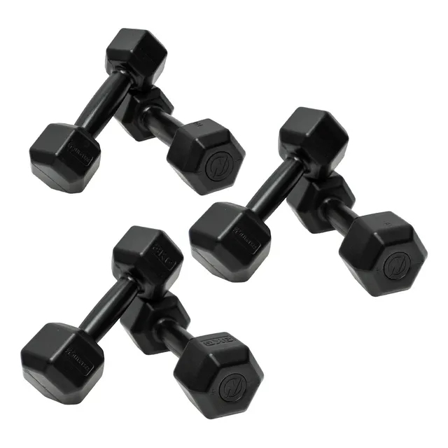 Kit Mancuernas Pesas X Par 1kg 2kg 3kg Premium Fitnesas gym