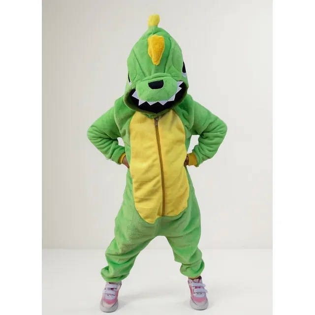Pijama Termica Enterizo Tela Peluche Dinosaurio Adultos
