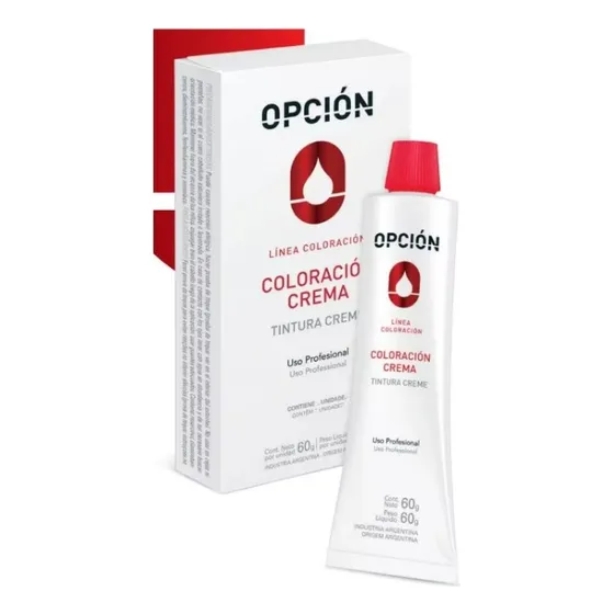 Tintura Crema Profesional De Cabellos Opcion Coloracion 60g 