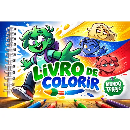 Mundo Torajo (branco)  -  Livro De Colorir - 50 Páginas
