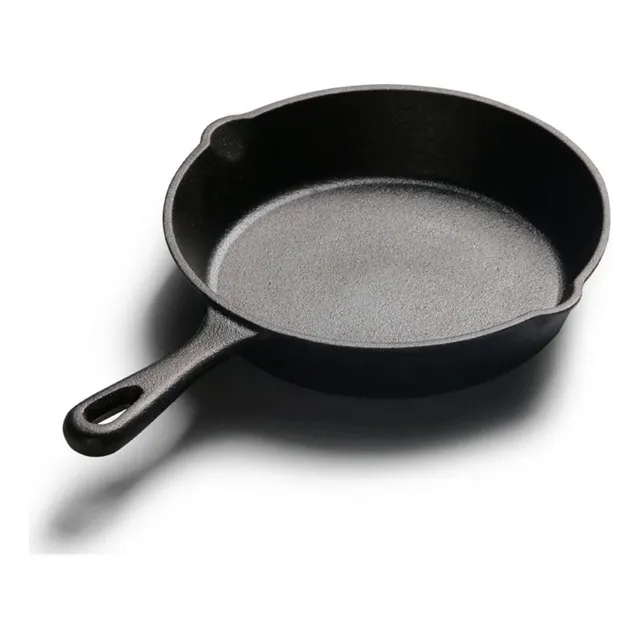 Sarten Hierro Fundido 24cm Apto Parrilla Horno Color Negro