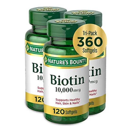 Biotina De 10 000 Mcg De Nature's Bounty, Apoya
