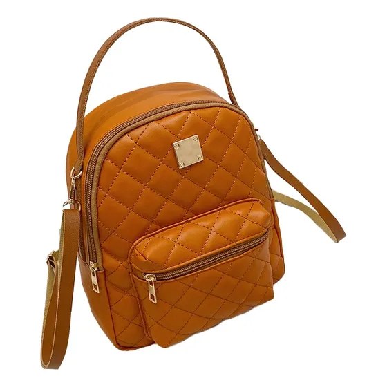 Mini Mochila De Dama Cuero Sintético De Moda