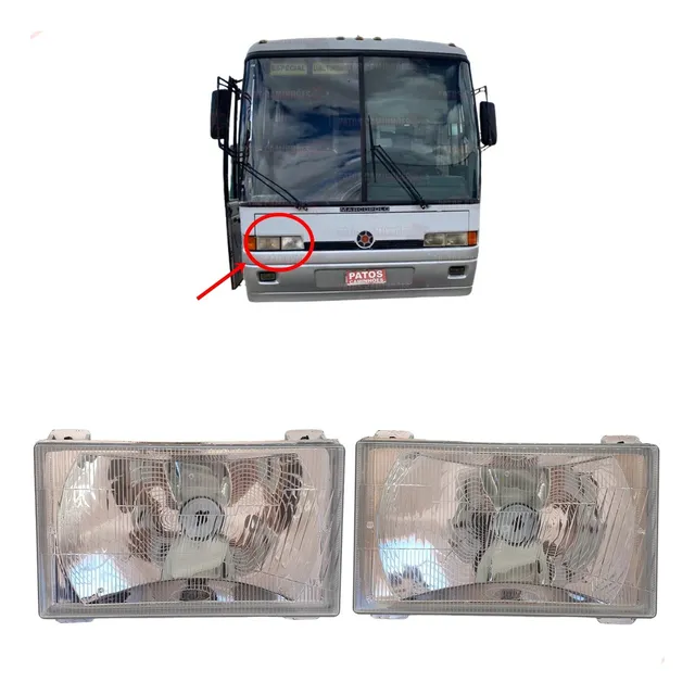 Par Farol Lado Direito Ônibus Marcopolo G4 G5 Giv Gv 92...
