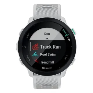 Smartwatch Garmin Forerunner 55, Tela Lcd Mip 1.04 , Caixa PolĂmero 42mm, Pulseira Silicone Branca Smartwatch Garmin Forerunner 55, Tela Lcd Mip 1.04 , Caixa PolĂmero 42mm, Pulseira Silicone Branca