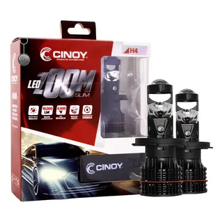Kit Lâmpada Led Projetor Zoom H4 Cinoy 10000 Lúmens H4