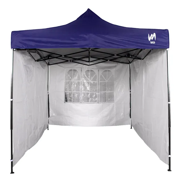 Gazebo Articulado Aluminizado 2x2 Tendas Wild Com 3 Paredes