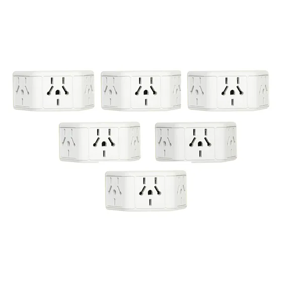 Adaptador Ficha Pirámide Multinorma Triple X2 Unidades