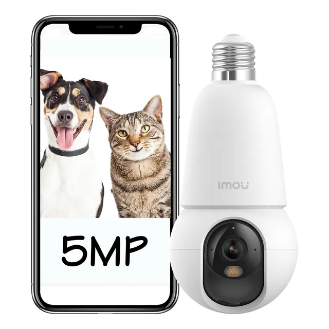 Camara De Seguridad Imou Bulb 5mp 2C E27 Detección Seguimiento Color Blanco