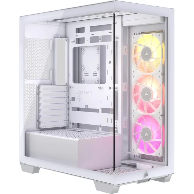 Gabinete Corsair Icue Link 3500x Rgb Midi-tower 3vent Blanco