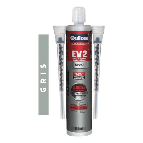 Anclaje Químico Epóxico Ev2 Extra Fuerte 2 Ton 300ml Quilosa