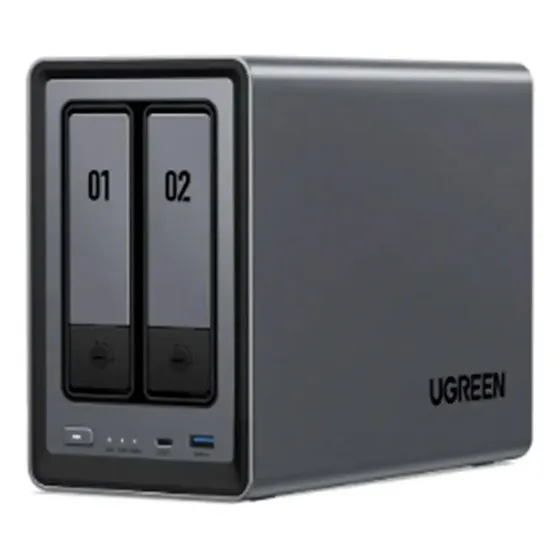 Nas Ugreen Dxp2800 2-bay Enclosure 2.5gbe Hdmi 4k - 25242 - Gris | Cuotas sin interés