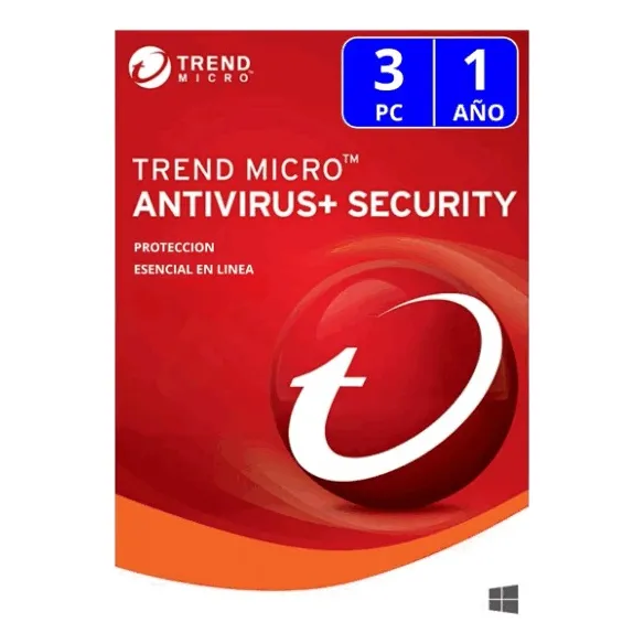 Trend Micro® Antivirus+ Security 3 Pc  1 Año