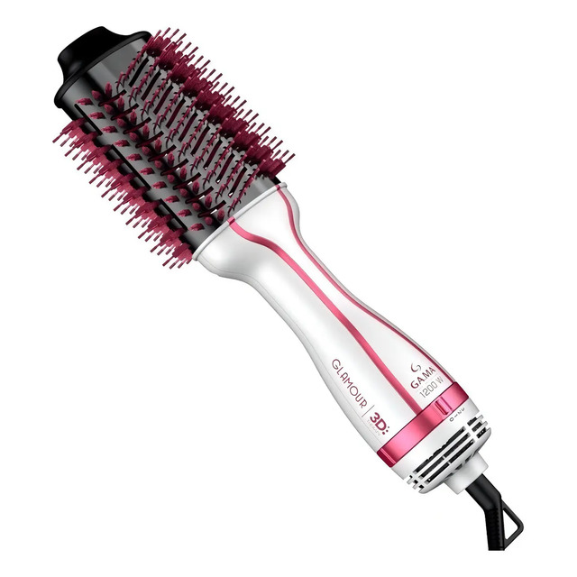 Escova Secadora Modeladora Gama Glamour Pink Brush 3d 1200w 127v Escova Secadora Modeladora Gama Glamour Pink Brush 3d 1200w 127v