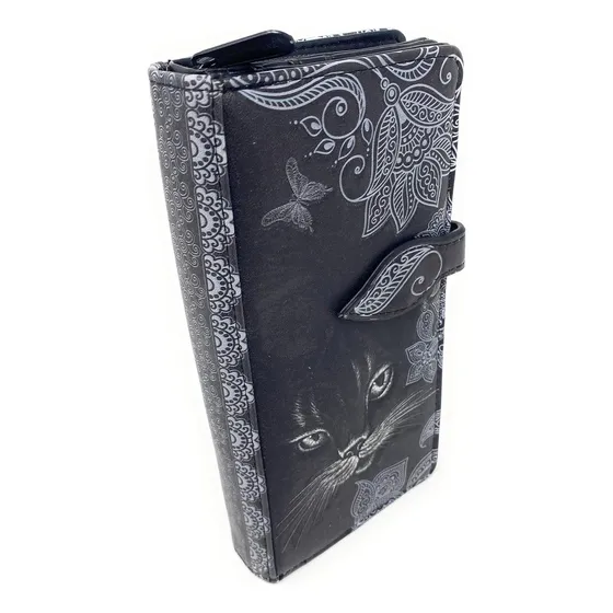 Shag Wear Shadow Cat Cartera Grande Con Diseño De Animales Y