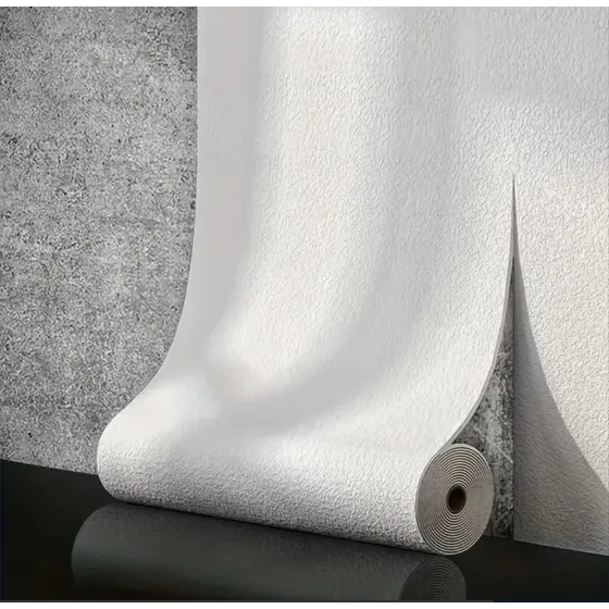 Papel Autoadhesivo Con Textura De Lino De 50cmx5m Blanco