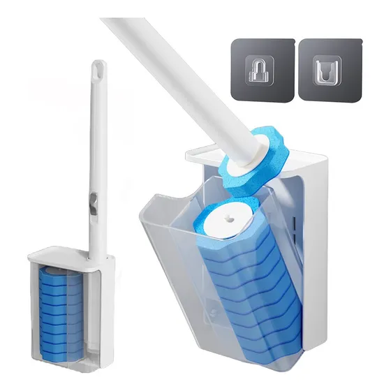 Escova Limpador Vaso Sanitária Banheiro C/8 Refis Flash Limp