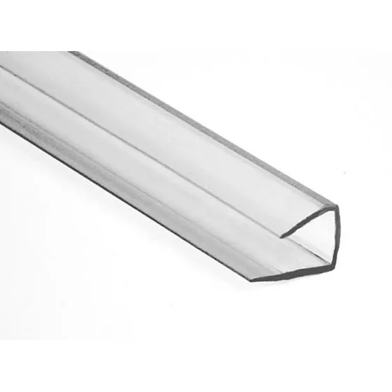 Perfil U Policarbonato 10mm Transparente O Bronce De 2.1 Mts