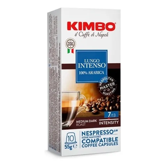 Pack 10 Cápsulas Kimbo Lungo Compatibles Con Nespresso
