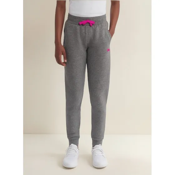 Calça De Moletom Com Fleece Interno Logo Pink - Puma