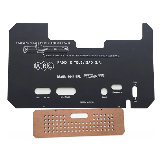Tampas Rádio Abc Transbrasil Iv-4 Mod. 6947 (traseira/fundo)