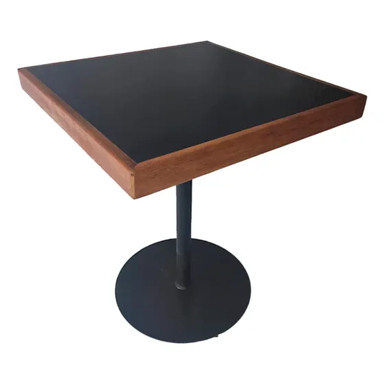 Mesa Bistrô Baixa 65cm X 65cm Mdf E Madeira Maciça