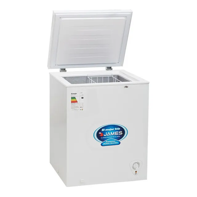Freezer Heladera James 150 Horizontal Doble Accion Color Blanco