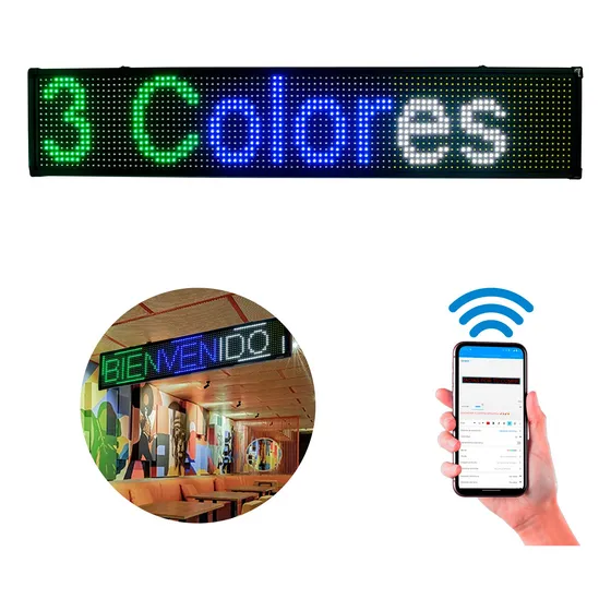 Letrero Led 3 Colores Anuncio Publicidad Programable Display
