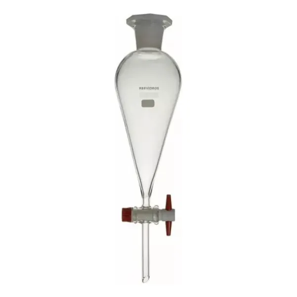 Funil Separação 500ml Torneira E Rolha De Teflon -esp