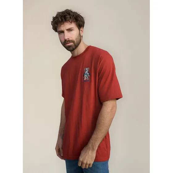 Remera Oversize Hombre Cara Cruz Jeans Estampada Unisex