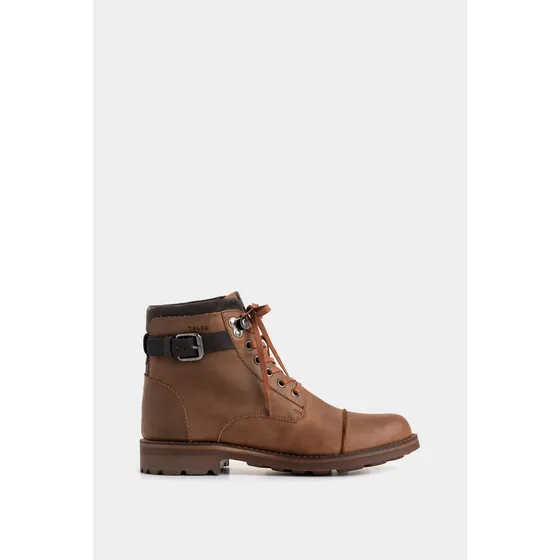Vélez Botas Casual Laos De Cuero Vintage Miel