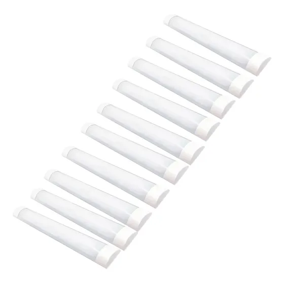 Kit 10 Luminária Slim Sobrepor Led 36w 40w Branco Frio 6500k