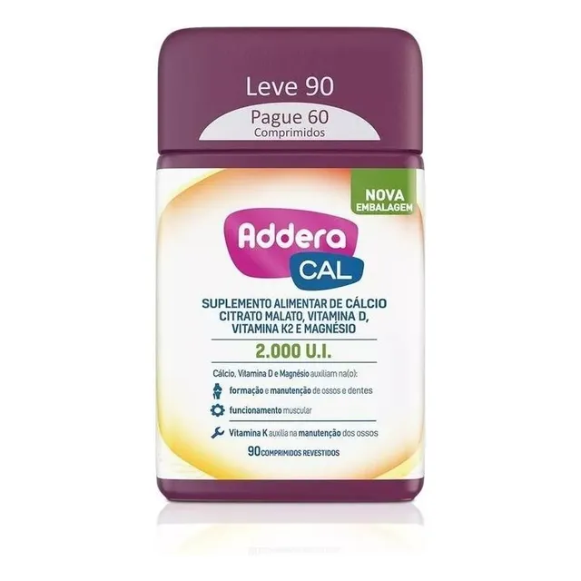 Addera Cal 2.000ui 90 Comprimidos Revestidos