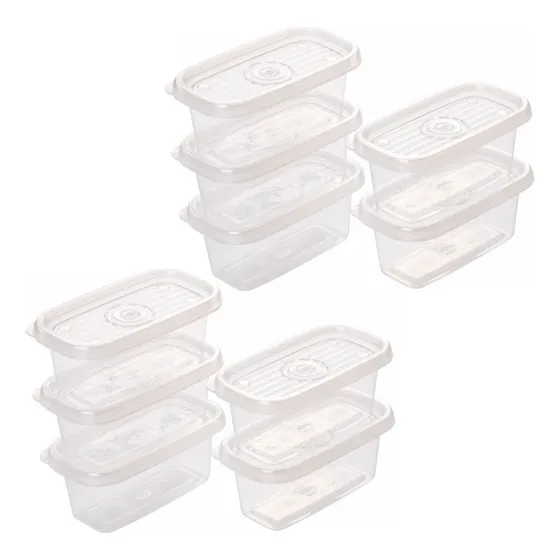 Kit 10 Potes 150 Ml Alimentos Temperos Frutas Condimentos