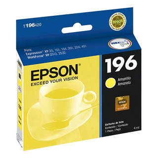 Cartucho Epson Amarelo Stylus T196 Xp401/411 Eps01 Cartucho Epson Amarelo Stylus T196 Xp401/411 Eps01