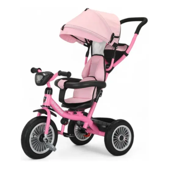 Bebesit Triciclo Asiento Giratorio 360° 1326 Rosado
